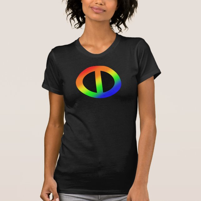 Jämställdhetregnbågeutslagsplats T Shirt (Framsida)