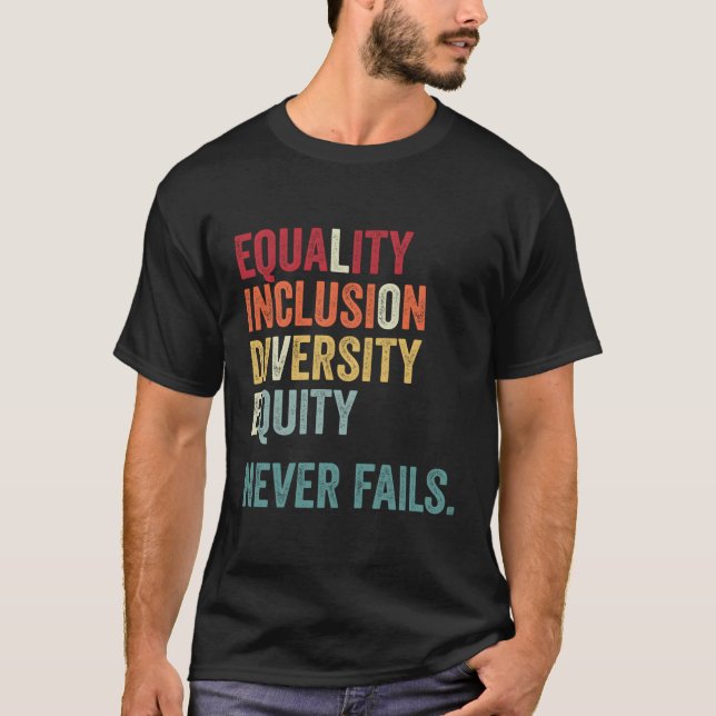 Jämställdhetsintegrering Diversity Equity Kärlek E T Shirt (Framsida)
