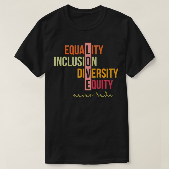 Jämställdhetsintegrering Mångfald i eget kapital i T Shirt (Design framsida)