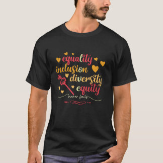 Jämställdhetsintegrering Mångfald i eget kapital i T Shirt