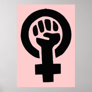 Jämställdhetssymbol för kvinnlig kvinnlig Gender Poster