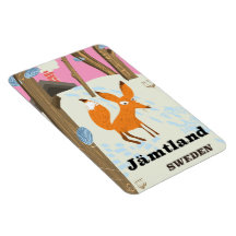 Jämtland Sverige vintage reseaffisch