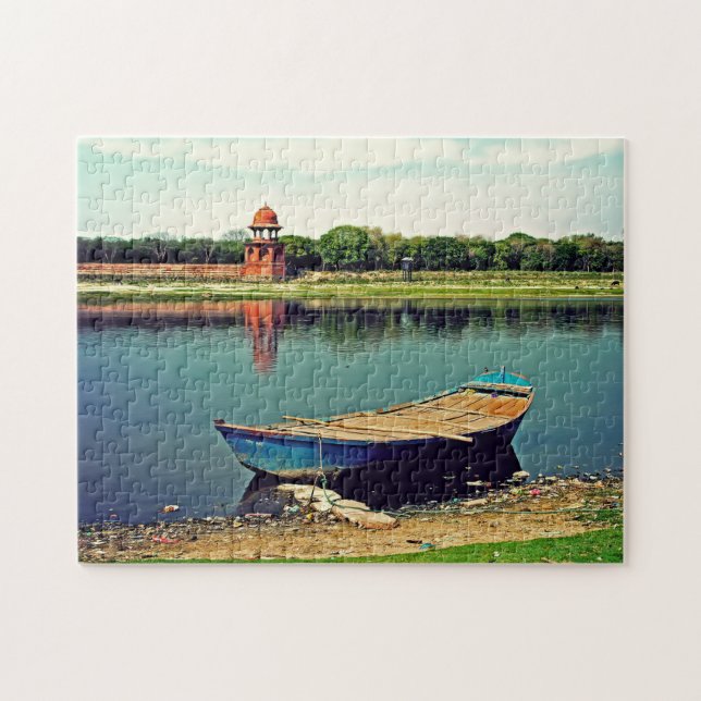 Jamuna River Yamuna Agra India. Pussel (Horisontell)