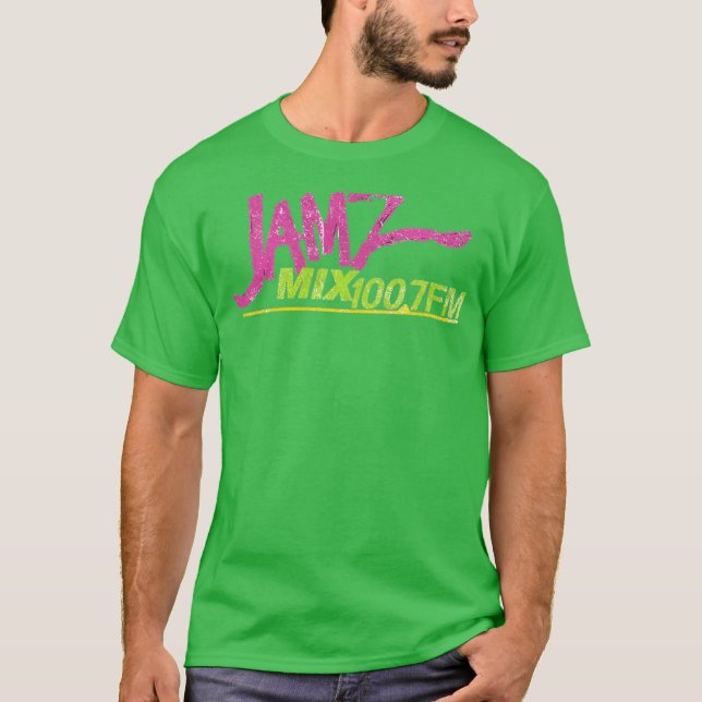 Jamz Mix 100.7 FM T Shirt (Framsida)