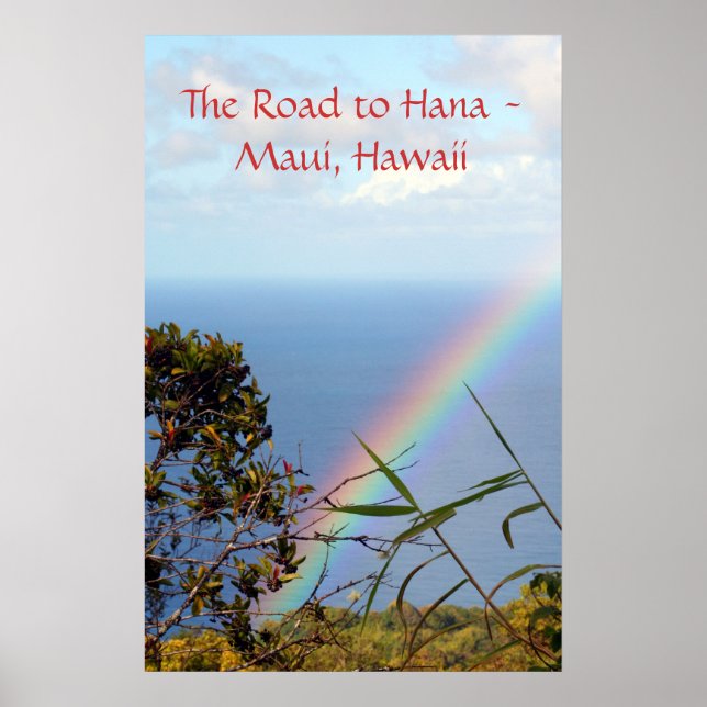 Jan07 2081, The Road to Hana - Maui, Hawaii Poster (Framsidan)