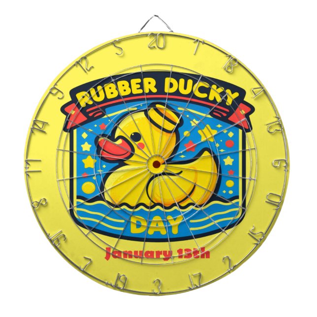 Jan 13:e - Rubber Ducky Day Darttavla (Framsidan)