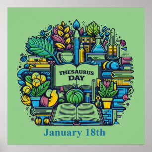 Jan 18:e - Tesaurusdagen Poster