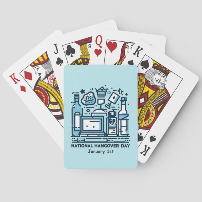 Jan 1st - Nationella hangoverdagen Casinokort (Baksidan)