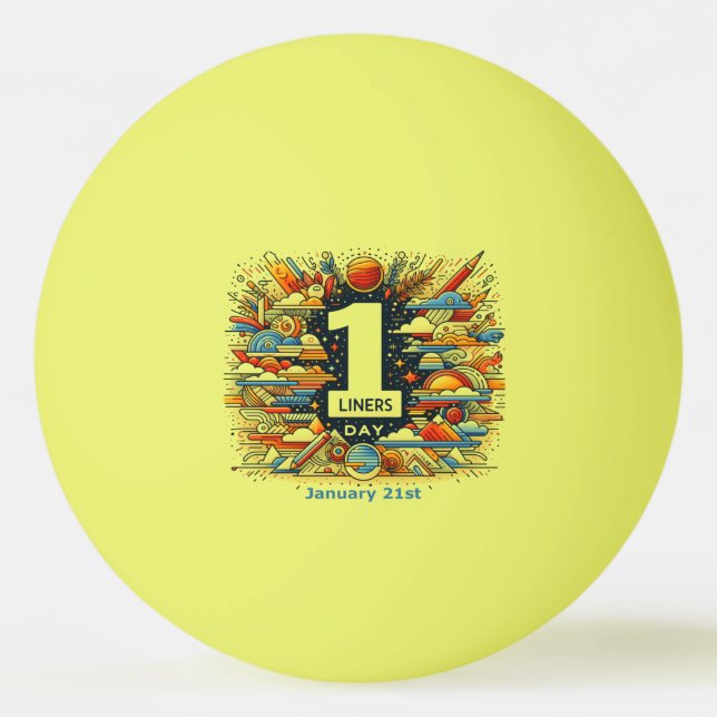 Jan 21:a - en linjeradag pingisboll (Framsidan)