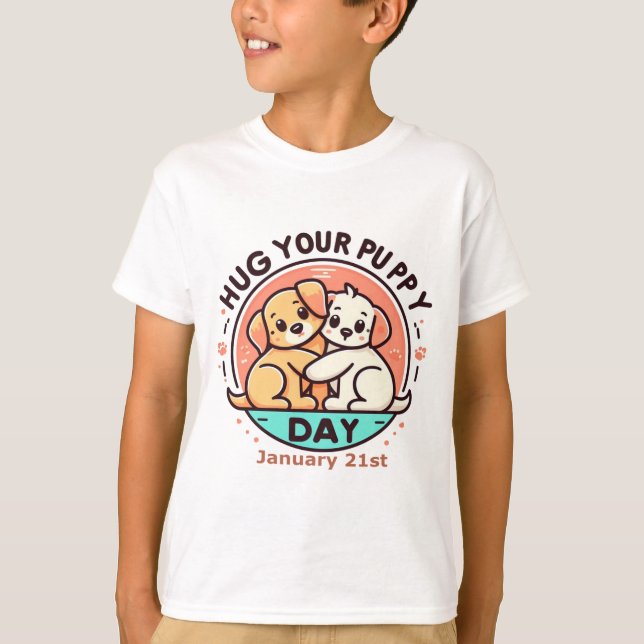 Jan 21:a - Hugga din marionettdag T Shirt (Framsida)