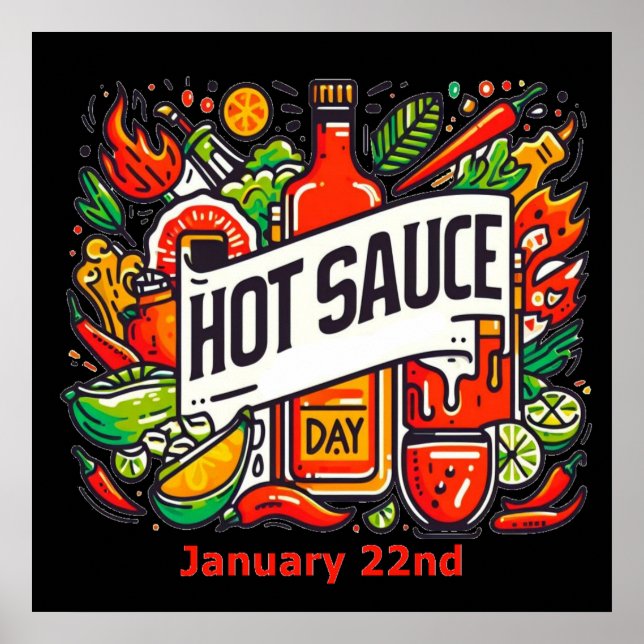 Jan 22:a Hetten - Sauce Day Poster (Framsidan)