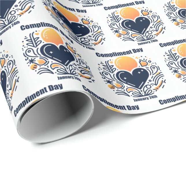 Jan 24:e - Kompatibilitetsdagen Presentpapper (Rullad Hörn)