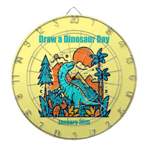 Jan 30:e - Dinosaur Day Darttavla