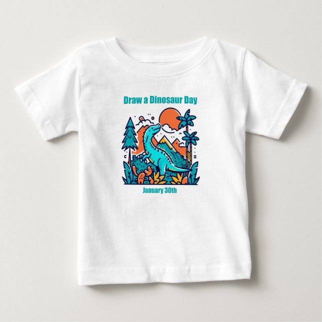 Jan 30:e - Dinosaur Day T Shirt (Framsida)