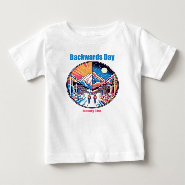 Jan 31a - bakåtdagen t shirt (Framsida)