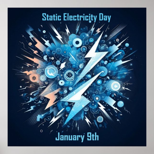 Jan 9th - Static Electricity Day Poster (Framsidan)