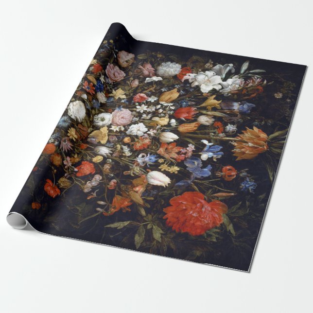 Jan Brueghel de äldre blommorna i ett träfartyg Presentpapper (Utrullad)