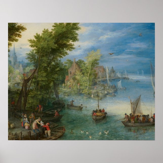 Jan Brueghel, Elder - Landskapet Poster (Framsidan)