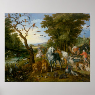 Jan Brueghel the Elder - The Entry the Animals Poster