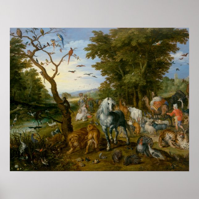 Jan Brueghel the Elder - The Entry the Animals Poster (Framsidan)