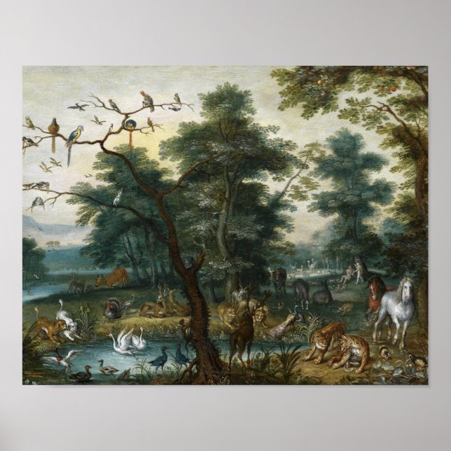 Jan Brueghel the Younger - Paradise Ligcape Poster (Framsidan)