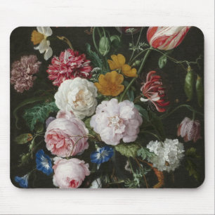 Jan Davidsz. De Heem - fortfarande med blommor Musmatta