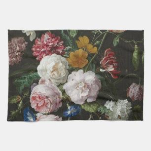 Jan Davidsz. De Heem - stilleben med blommor Kökshandduk