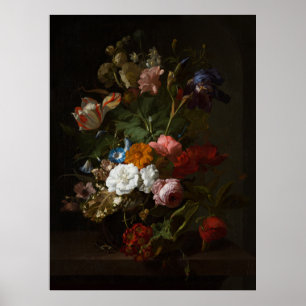 Jan Davidsz de Heem, Vas med Flowers, 1700 Poster