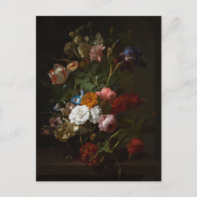 Jan Davidsz de Heem, Vas med Flowers, 1700 Vykort (Framsida)