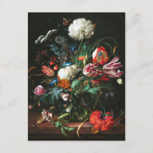 Jan Davidsz de Heem, Vas of Flowers, 1660 Vykort
