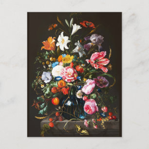 Jan Davidsz de Heem, Vas of Flowers, 1670 Vykort