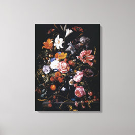 Jan Davidsz de Heems vas av blommor med vibrerande Canvastryck