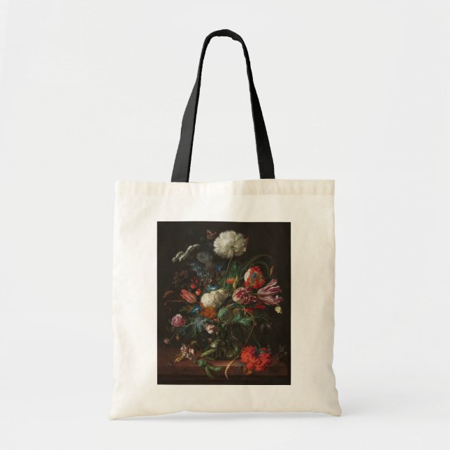 Jan Davidsz de Heems vas med blommor Tygkasse (Framsidan)