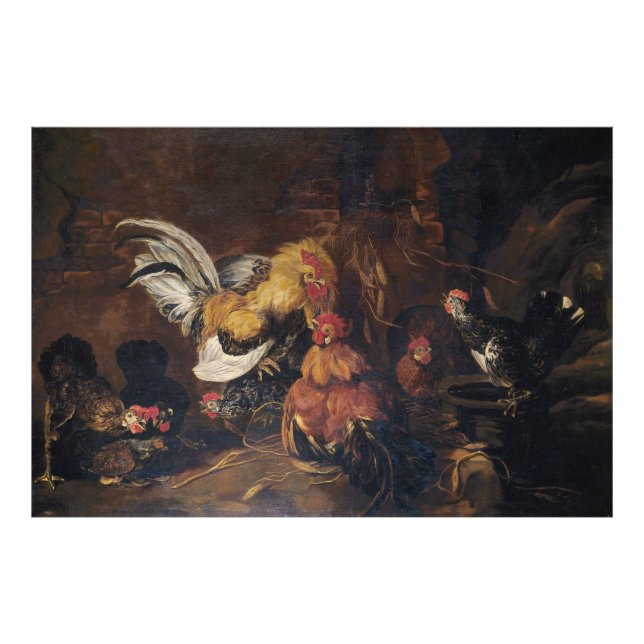 Jan Fyt Cockmatch Fototryck (Framsidan)