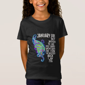 Jan Girl, hon viskade tillbaka jag är Storm Butter T Shirt
