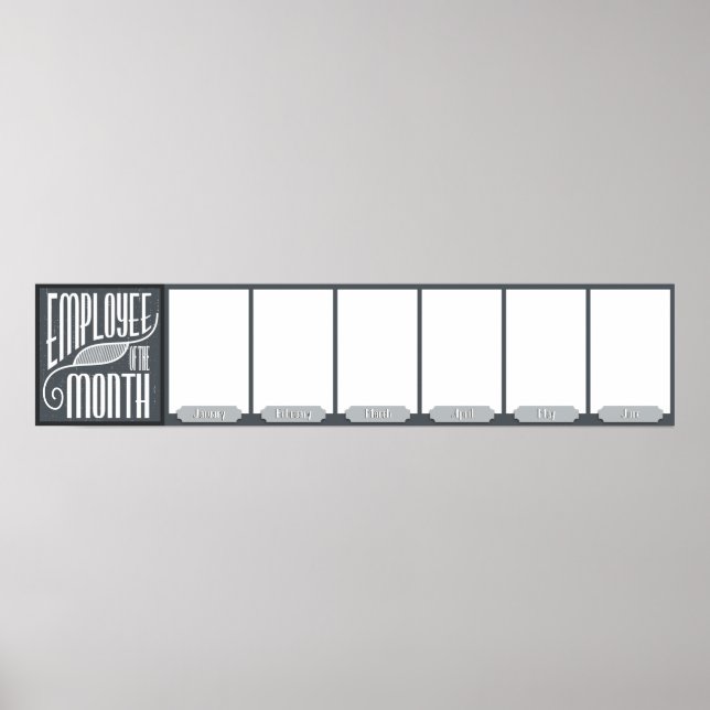 JAN-JUN-anställd för månadsfotot visning Poster (Framsidan)