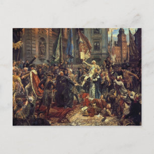 Jan Matejko - Konstitutionen av den 3 maj 1791 Vykort