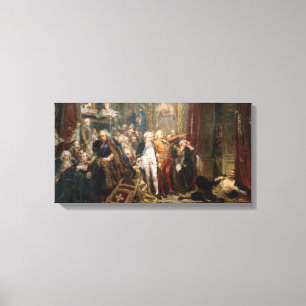Jan Matejko Rejtan eller nedgången av Polen Canvastryck