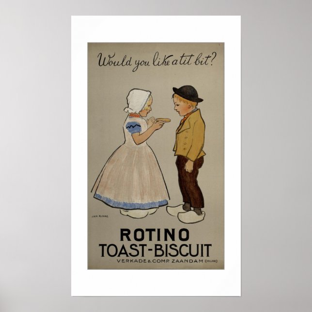 Jan Rinke ~ Rotino toast-biscuit Poster (Framsidan)