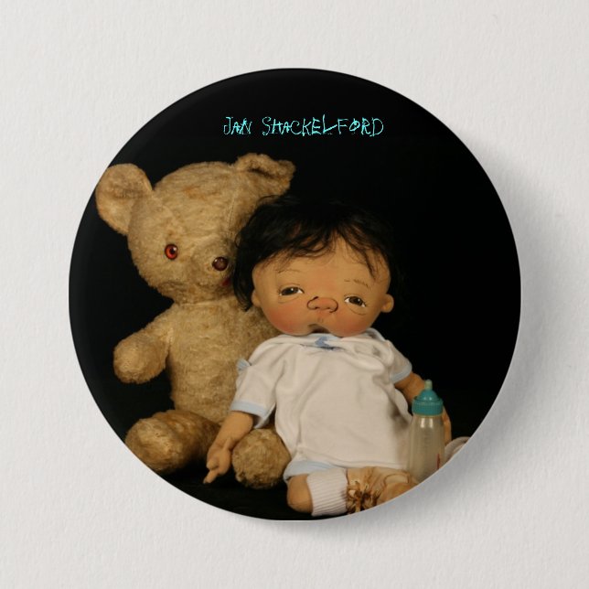 Jan Shackelford knäppas babyen Santiago Knapp (Framsida)