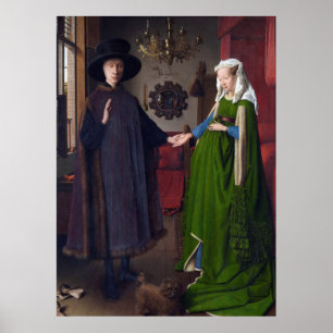 JAN SKÅPBIL EYCK - Arnolfini porträtt 1434 Poster