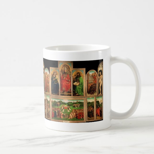 Jan skåpbil Eyck- Ghent Altarpiece Kaffemugg (Höger)