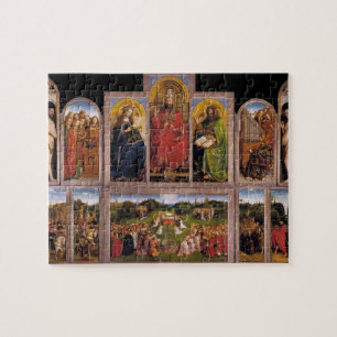 Jan skåpbil Eyck- Ghent Altarpiece Pussel