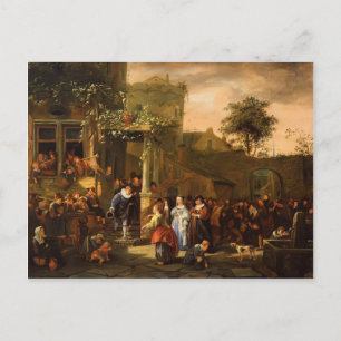 Jan Steen- A Village Bröllop Vykort