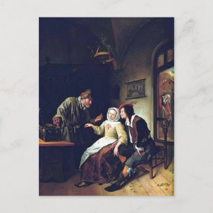 Jan Steen - Choice mellan Richness och Youth Vykort
