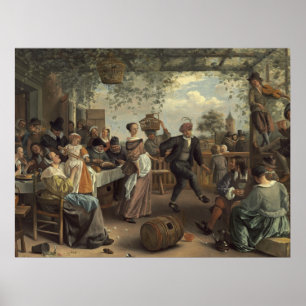 jan steen dans-paret poster
