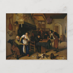 Jan Steen- In Tavern Vykort