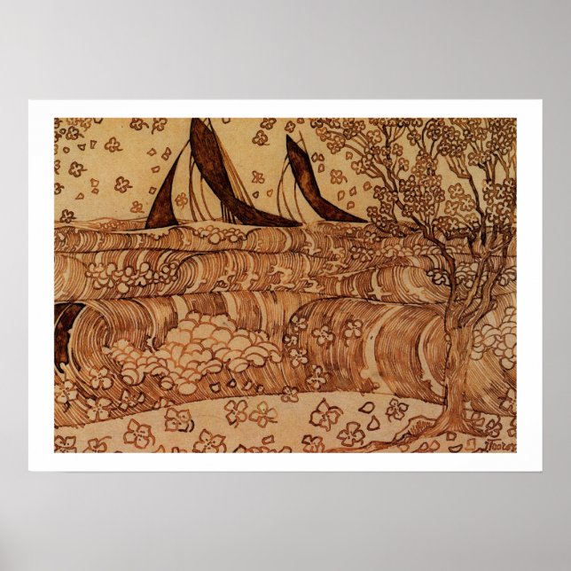 Jan Theodoor Toorop - Vågar Poster (Framsidan)