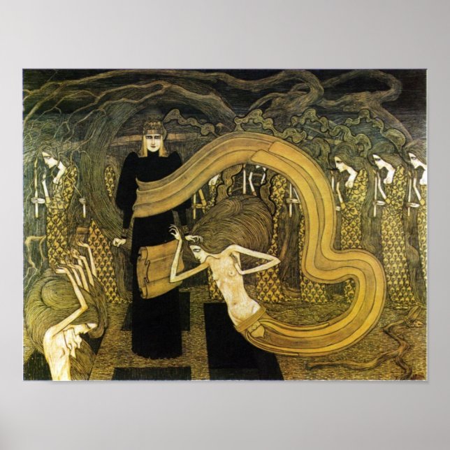 Jan Tooroop ~ Fatalism Art nouveau poster (Framsidan)