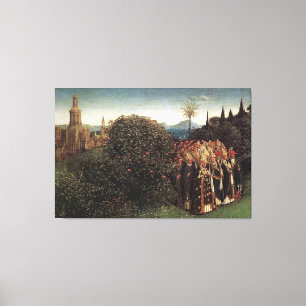 Jan van Eyck - Adoration of the Lamb-1432 / Canvastryck